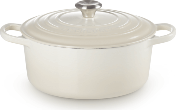 Le Creuset Signature kerek öntöttvas sütő-főzőedény, 26cm, 5,3 l, habcsók Le Creuset Signature kerek öntöttvas sütő-főzőedény, 26cm, 5,3 l, habcsók