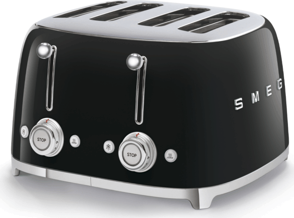 SMEG TSF03BLEU kenyérpirító, 4 szeletes, fekete SMEG TSF03BLEU kenyérpirító, 4 szeletes, fekete