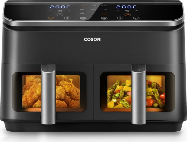 Cosori Dual Basket forrólevegős sütő (2 x 4,25 l) Cosori Dual Basket forrólevegős sütő (2 x 4,25 l)