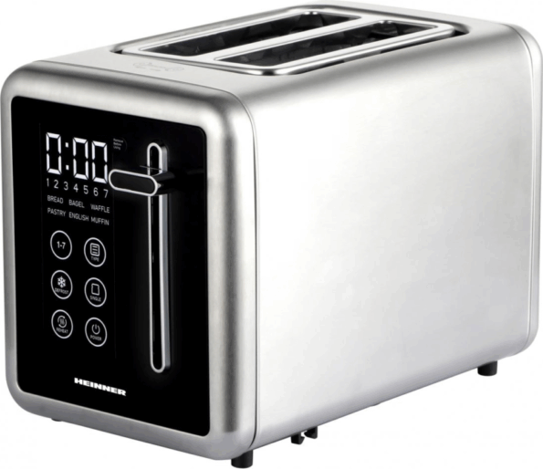 Heinner HTP-DD900BKSS kenyérpirító, 2 szeletes, inox-fekete Heinner HTP-DD900BKSS kenyérpirító, 2 szeletes, inox-fekete