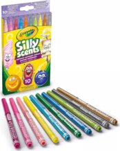 Crayola Silly Scents, Illatos, vékony filctoll készlet, 10 db-os