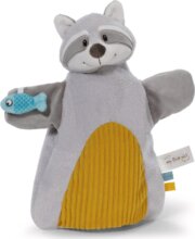 My First NICI, 2 az 1-ben rongyi és kesztyűbáb, mosómedve, 26 cm