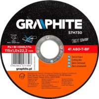 Graphite 57H730 fém vágókorong, 115mm, inox