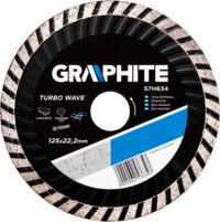 Graphite 57H634 turbo gyémántvágó, 125mm, hűtőbordás