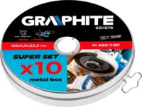 Graphite 55H576 fém vágókorong készlet, 125mm, 10db