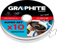 Graphite 55H574 fém vágókorong készlet, 115mm, 10db