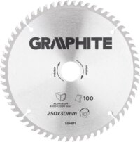 Graphite 55H611 körfűrészlap, 250mm, Z100, aluminium