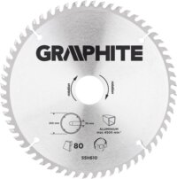 Graphite 55H610 körfűrészlap, 205mm, Z100, aluminium