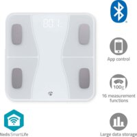 Nedis SmartLife BTHPS11WT okos személymérleg, fehér
