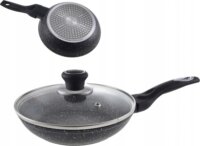 Tiross TS-1255P márvány bevonatú serpenyő fedővel, 26 cm