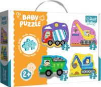 Trefl, Munkagépek baba puzzle, 18 darabos