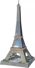 Ravensburger, 3D Eiffel-torony puzzle LED izzóval, 216 darabos