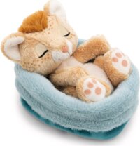 NICI, Alvó oroszlán plüssfigura kosárban, 12 cm