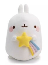 NICI, Molang a nyuszi csillaggal plüssfigura, 12 cm