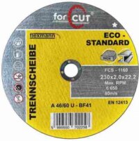 Forcut FCS-1160 vágókorong készlet, 230mm, 25db Forcut FCS-1160 vágókorong készlet, 230mm, 25db