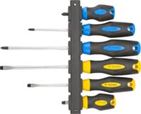 Topex 39D886 csavarhúzó készlet, 6 részes, fali tartóval Topex 39D886 csavarhúzó készlet, 6 részes, fali tartóval