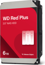 Western Digital Red Plus 6TB NAS merevlemez (3,5", SATA3, 5400rpm, 256MB cache)