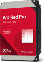 Western Digital Red Pro 22TB NAS merevlemez (3,5", SATA3, 7200rpm, 512MB cache)