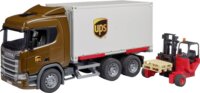 Bruder Scania UPS teherautó targoncával