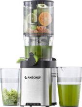 Amzchef CE-ZM1902B-SV lassú gyümölcsprés, 250W, ezüst