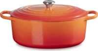 Le Creuset Signature ovális öntöttvas sütő-főzőedény, 35cm, 8,9 l, vulkán