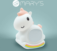 Marys MW61638 LED éjszakai fény ébresztőórával, Unikornis