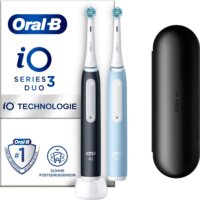 Oral-B iO Series 3N Matt Black + Ice Blue dupla elektromos fogkefe, Fekete-Kék