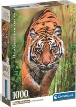Clementoni, Támadó tigris compact puzzle, 1000 darabos Clementoni, Támadó tigris compact puzzle, 1000 darabos