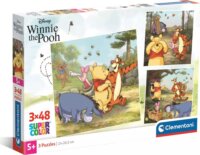 Clementoni, Micimackó puzzle, 3 x 48 darabos