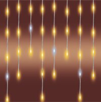 Home KKF1200D20M LED-es sziporkázó fényfüggöny, melegfehér, 20 m