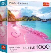 Trefl, Rózsaszín trópusi tengerpart puzzle, 1000 darabos