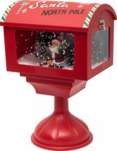 Home LFS410 LED-es zenélő havazó postaláda, 41 cm