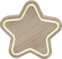 Home KAD 27 fa csillag asztaldísz, melegfehér