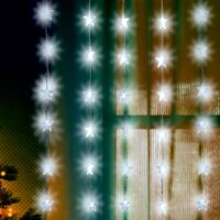 Home KAF 48L LED-es csillag fényfüggöny, hidegfehér, 1,5 m