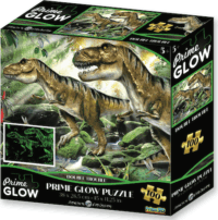 Dinoszauruszok neon puzzle, 100 darabos