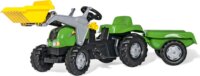 Rolly Kid-X pedálos markolós traktor utánfutóval