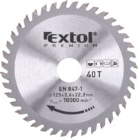 Extol Premium T40 körfűrészlap, 125mm