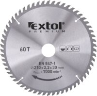 Extol Premium T60 körfűrészlap, 210mm