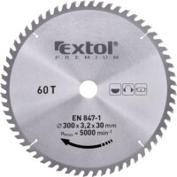 Extol Premium T60 körfűrészlap, 300mm