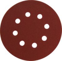 Extol Premium Tépőzáras Lyukas Csiszolópapír, 125mm, P240, 10db