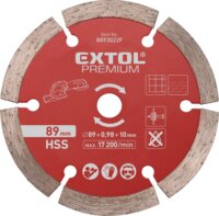Extol Premium gyémánt vágókorong mini körfűrészhez, 89mm