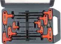 Extol Premium imbuszkulcs készlet, 2-10mm, 9 részes, T-Nyelű