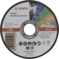 Bosch Multi Construction Rapido ACS 60 V BF fém vágókorong, 115mm