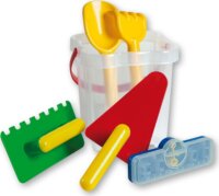 Homokozó készlet átlátszó vödörrel