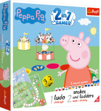 Trefl 2in1 Peppa társasjáték készlet Trefl 2in1 Peppa társasjáték készlet