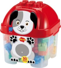 Abrick, kutyás 50 darabos építőkocka