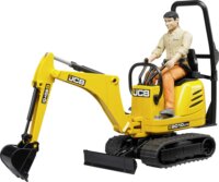 Bruder JCB 8010 CTS mini kotrógés építőmunkás figurával