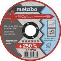Metabo M-Calibur Inox egyenes fém vágókorong, 125mm, 25 db