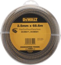 Dewalt DT20652 2.5mm Csavart damil, 68.6 méter