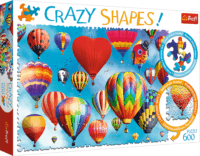 Crazy Shapes, Színes hőlégballonok puzzle, 600 darabos